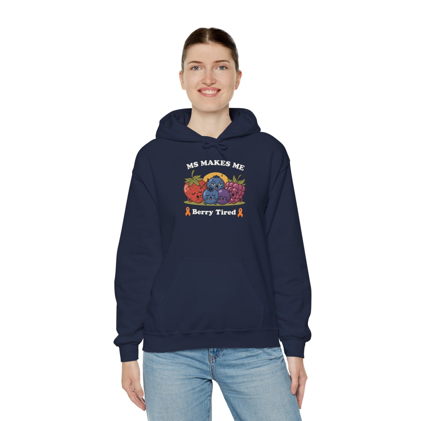 Berry Tired Hoodie - Funny Fruit Sweatshirt, Unisex Apparel, Cute Gift for Fruit Lovers, Cozy Wear, Humor Clothing