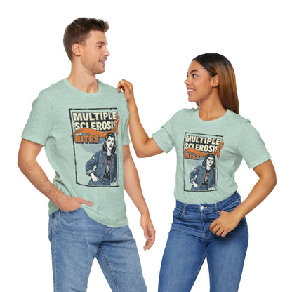 "Multiple Sclerosis Bites" Unisex T-shirt for MS Awareness