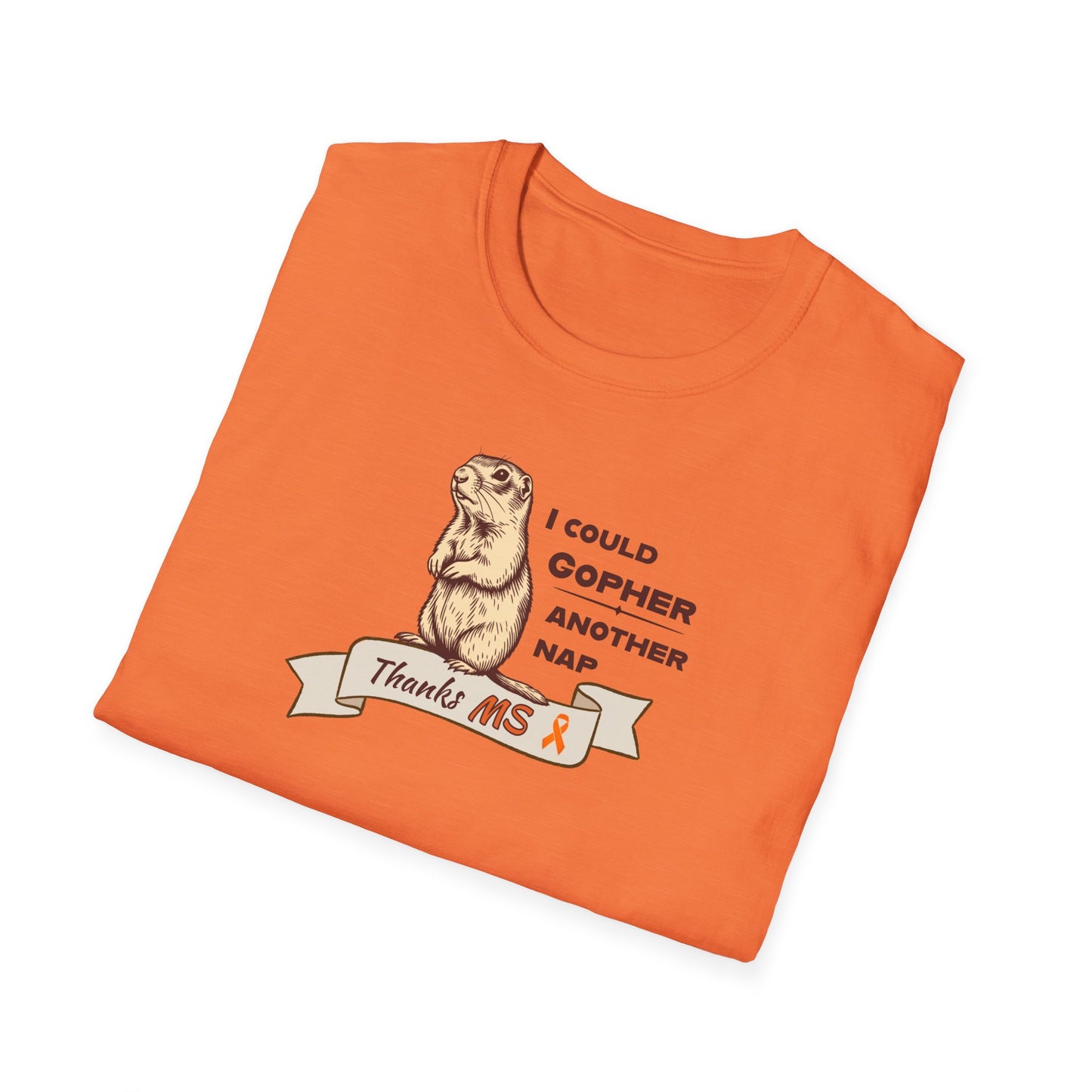 "Gopher a Nap" Unisex Tee: A Humorous Nod to Living with MS