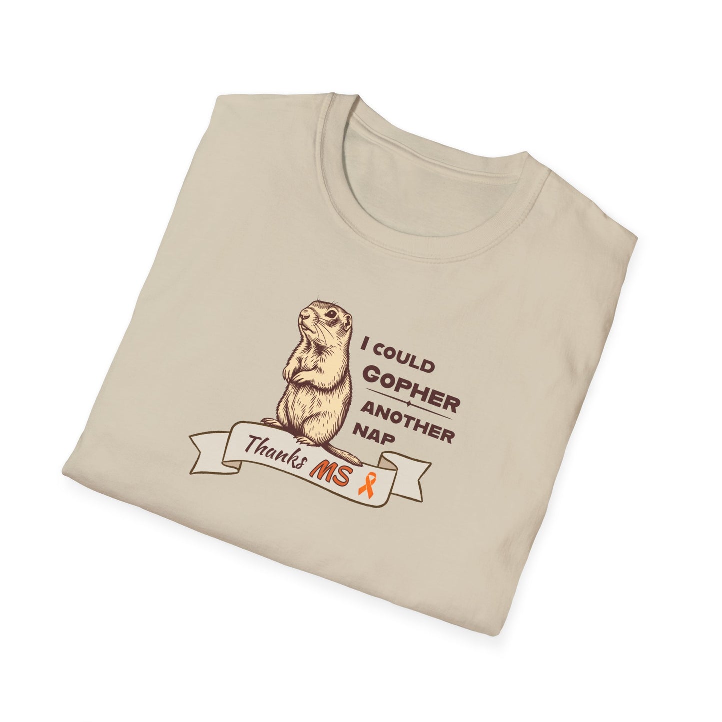 "Gopher a Nap" Unisex Tee: A Humorous Nod to Living with MS