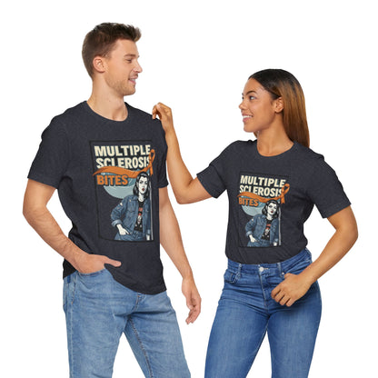 "Multiple Sclerosis Bites" Unisex T-shirt for MS Awareness