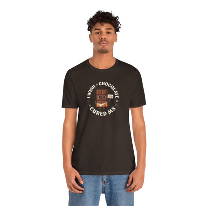 I Wish Chocolate Cured MS Adult Tee Multiple Sclerosis Awareness, Charity Shirt, Unisex, Gift for Supporters, Fundraising Apparel