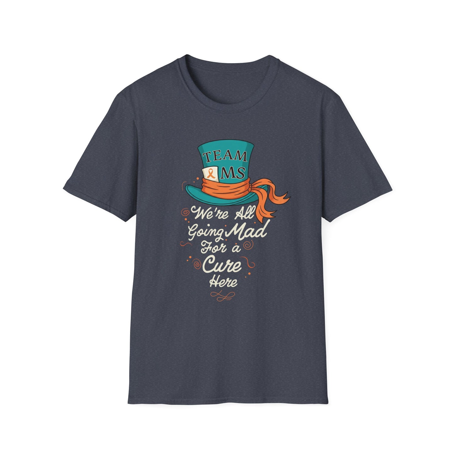 Mad For a Cure T-Shirt, Team MS Shirt, Unisex Softstyle Tee, Cure Awareness Tee, Fun Gift for Alice in Wonderland Fans, Birthday Gift, [...]