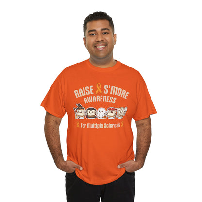 Cute Raise Awareness S'More  Adult Unisex Cotton T-Shirt- Multiple Sclerosis Support Shirt, S'More Fun for a Cause, Gift for Awareness Events