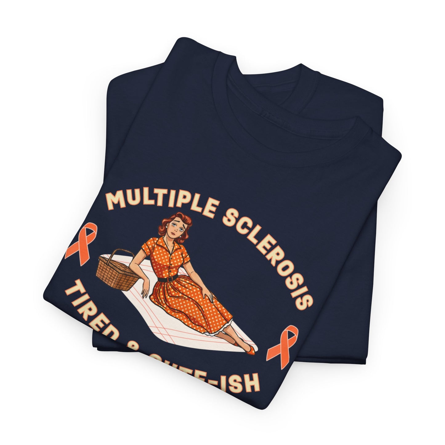 Empowering MS Awareness Tee: Tired & Cute-ish | Supportive Gift, Casual Wear, Disability Awareness, Motivational Apparel, Everyday Style