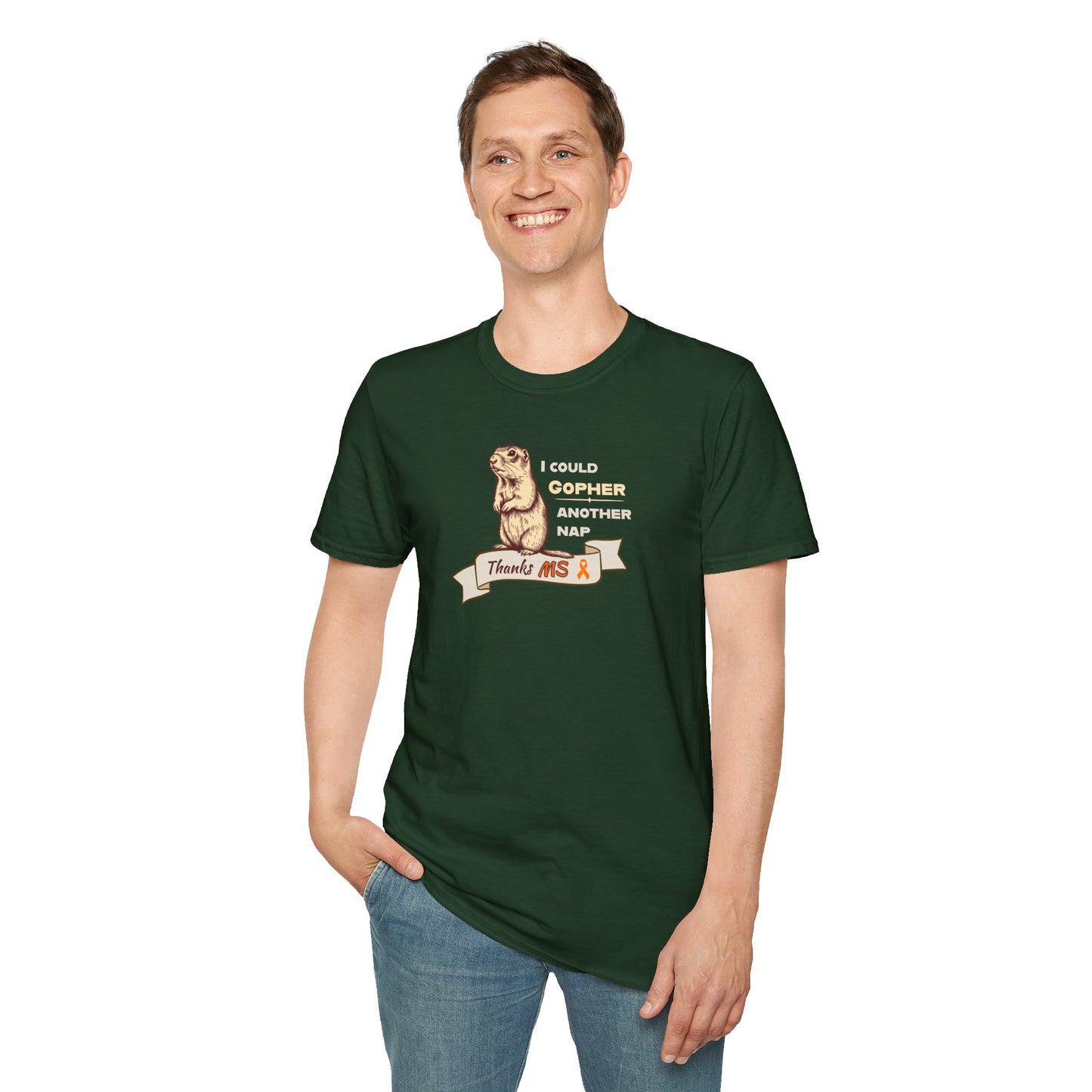 "Gopher a Nap" Unisex Tee: A Humorous Nod to Living with MS