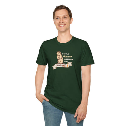 "Gopher a Nap" Unisex Tee: A Humorous Nod to Living with MS