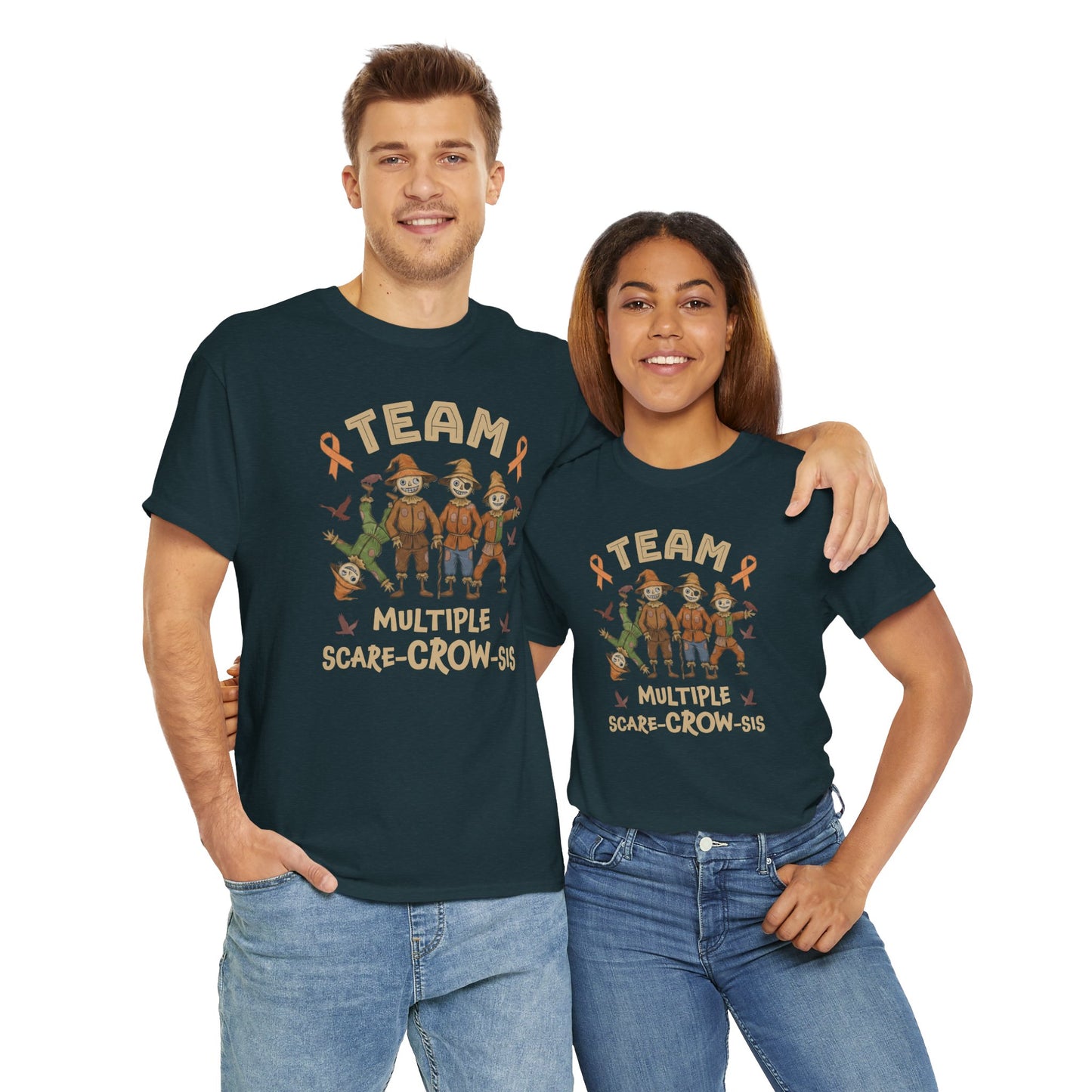 Multiple Scare-Crow-Sis Unisex Heavy Cotton Tee