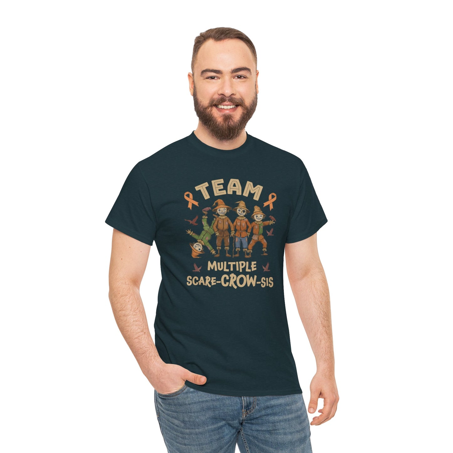 Multiple Scare-Crow-Sis Unisex Heavy Cotton Tee