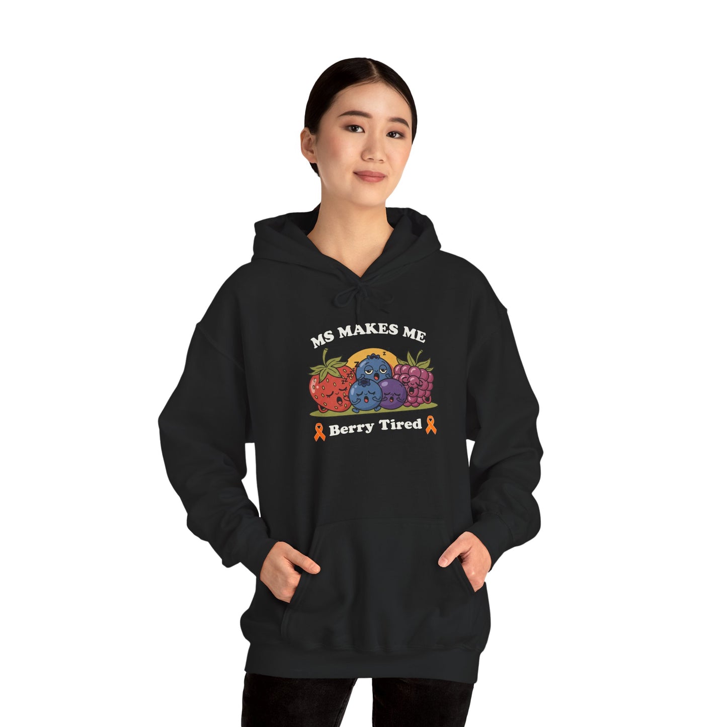 Berry Tired Hoodie - Funny Fruit Sweatshirt, Unisex Apparel, Cute Gift for Fruit Lovers, Cozy Wear, Humor Clothing
