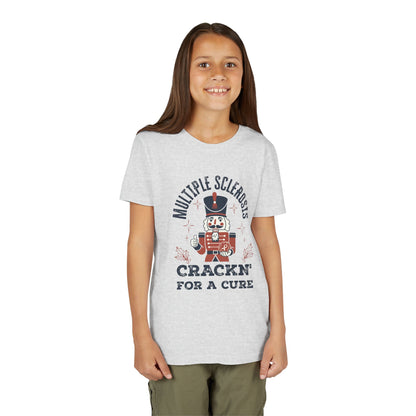 Youth "Crackn' For a Cure" Holiday Short Sleeve Tee for MS Awareness