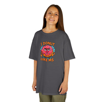 Kids "I Donut Like MS" T-Shirt | Youth Support Shirt for a Loved One with MS | Children's Chronic Illness Awareness Tee