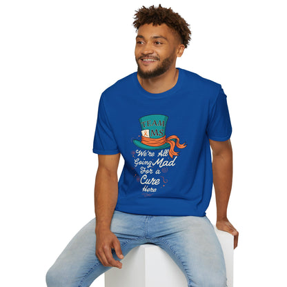 Mad For a Cure T-Shirt, Team MS Shirt, Unisex Softstyle Tee, Cure Awareness Tee, Fun Gift for Alice in Wonderland Fans, Birthday Gift, [...]