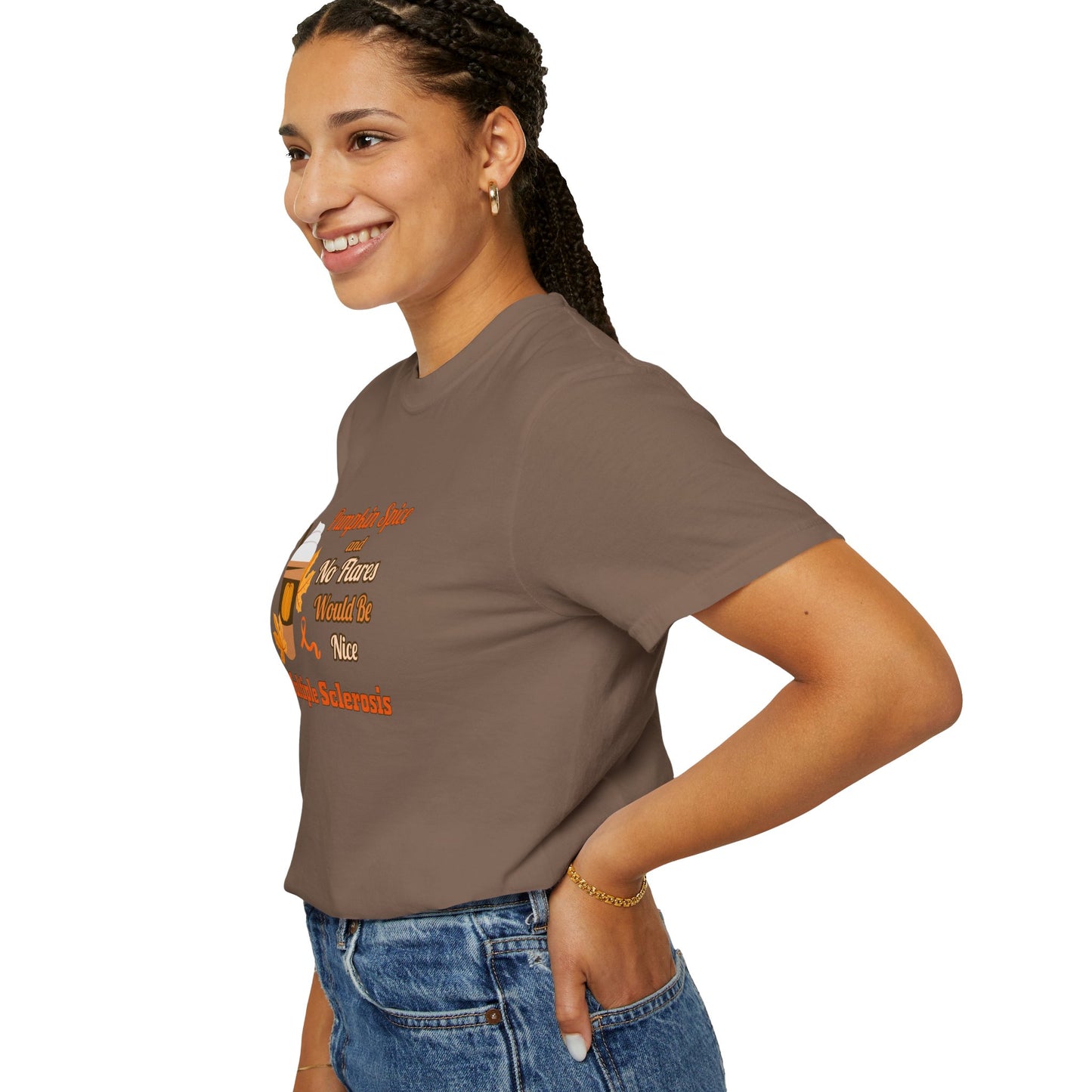 Pumpkin Spice & No Flares Would Be Nice - Unisex Garment-Dyed T-shirt
