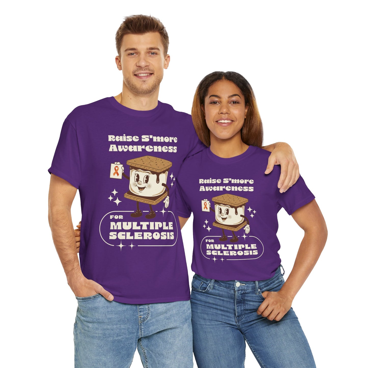 Raise S'more Awareness for Multiple Sclerosis,- Unisex Heavy Cotton Tee - Awareness Tee, Charity T-Shirt, Casual Wear, Fun Gift Idea, [...]