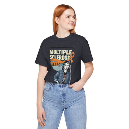 "Multiple Sclerosis Bites" Unisex T-shirt for MS Awareness