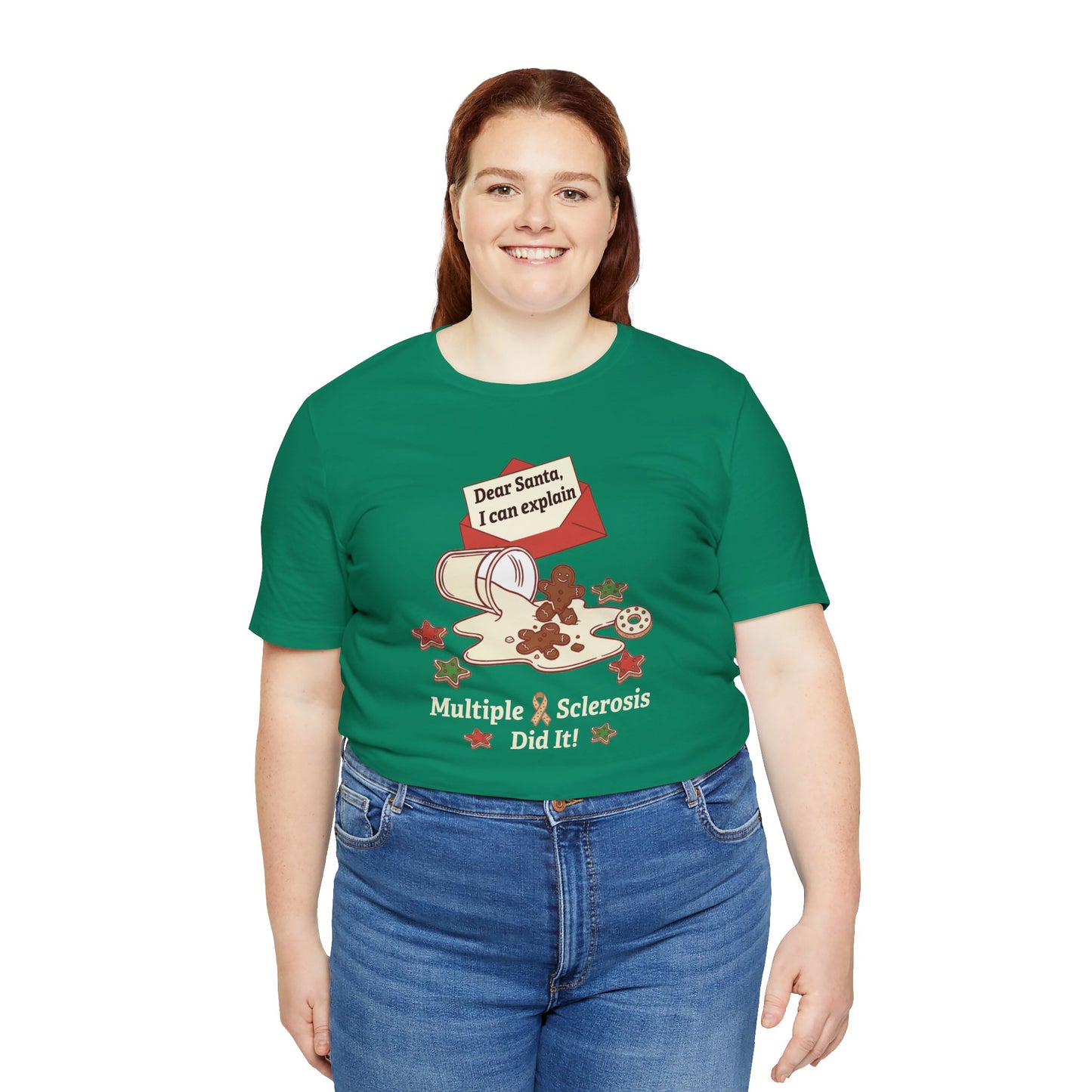 FUNNY Dear Santa MS Did it! Unisex Tee, Multiple Sclerosis Awareness, Charity Shirt, Unisex, Gift for Supporters, Fundraising Apparel