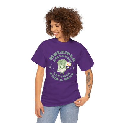 MS Awareness Punny Lettuce Find A Cure - Tee Unisex Adult for MS warriors, supporters, awareness
