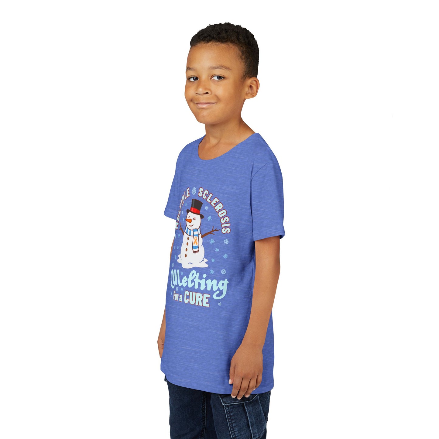 Youth "Melting For A Cure" Short Sleeve Tee for Multiple Sclerosis Awareness