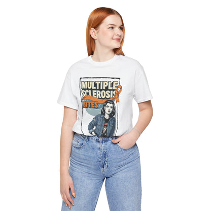 "Multiple Sclerosis Bites" Unisex T-shirt for MS Awareness