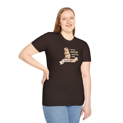 "Gopher a Nap" Unisex Tee: A Humorous Nod to Living with MS