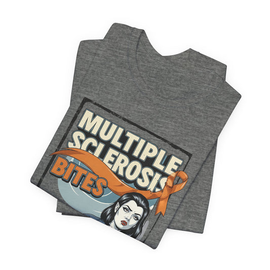 "Multiple Sclerosis Bites" Unisex T-shirt for MS Awareness