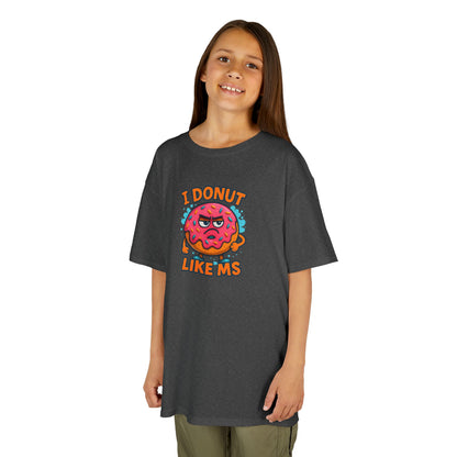 Kids "I Donut Like MS" T-Shirt | Youth Support Shirt for a Loved One with MS | Children's Chronic Illness Awareness Tee