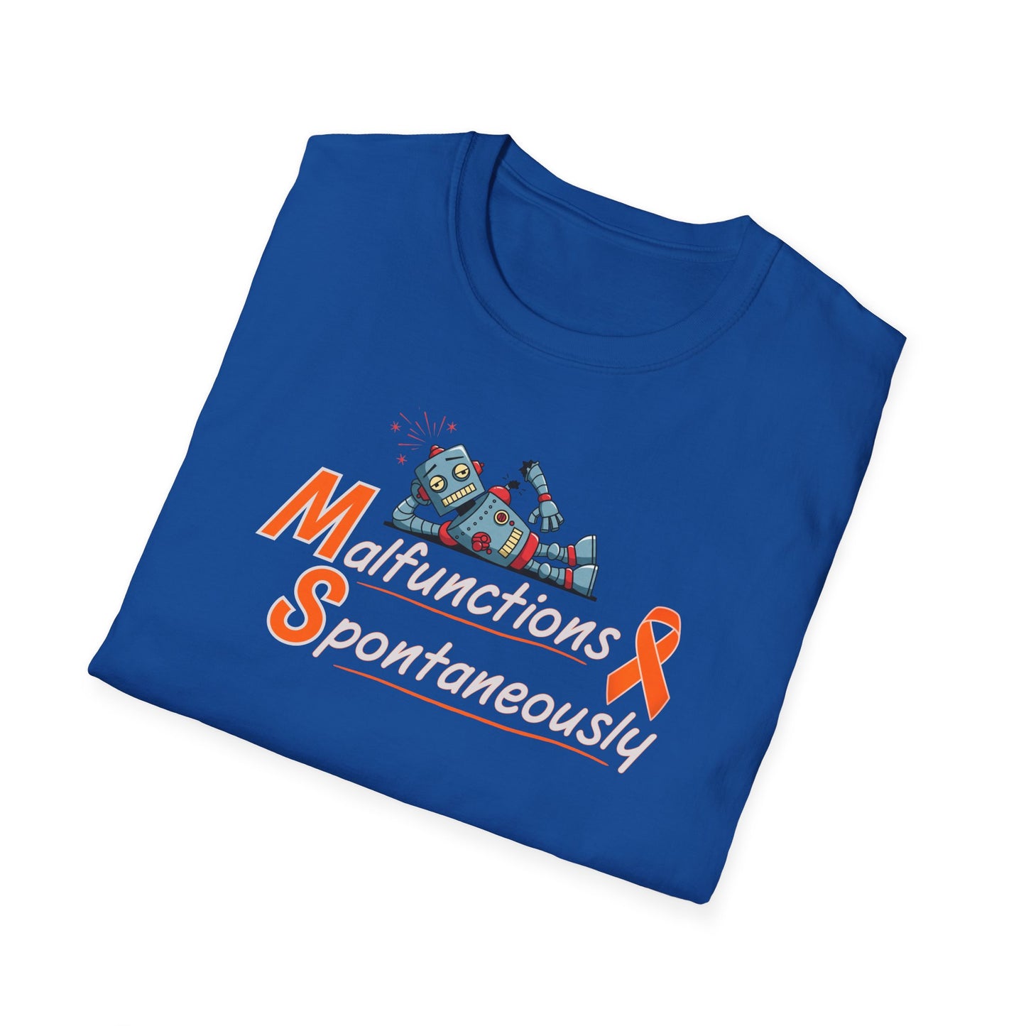 Funny Unisex Softstyle T-Shirt -MS 'Malfunctions Spontaneously' - Casual Wear, Gift for Tech Lovers, Humor Tee, Birthday Present, Geeky [...]