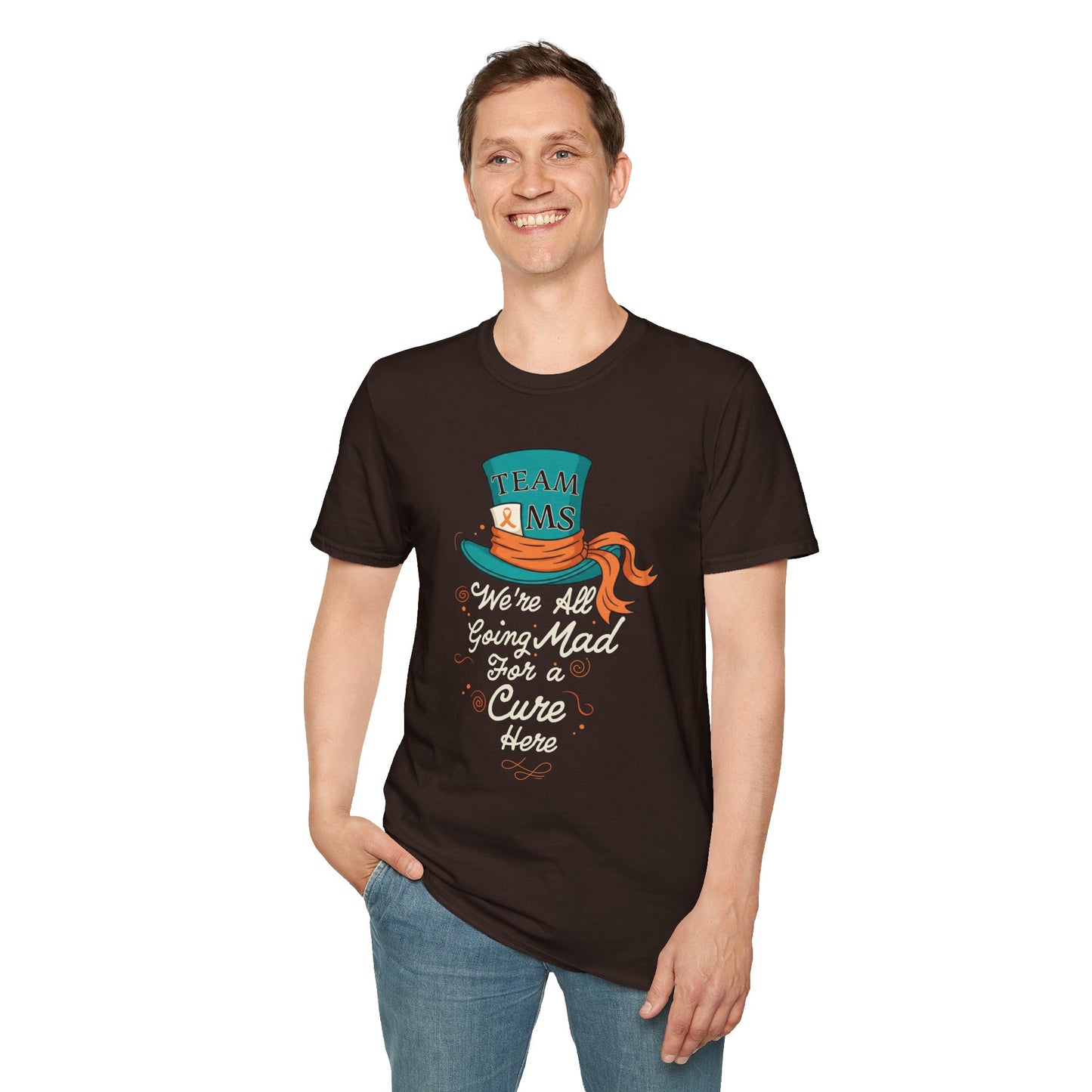 Mad For a Cure T-Shirt, Team MS Shirt, Unisex Softstyle Tee, Cure Awareness Tee, Fun Gift for Alice in Wonderland Fans, Birthday Gift, [...]