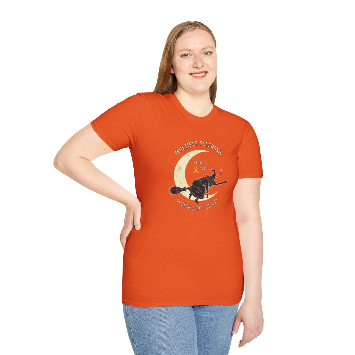 MS Makes Me Wicked Tired | Witch Halloween Tshirt - Unisex Softstyle