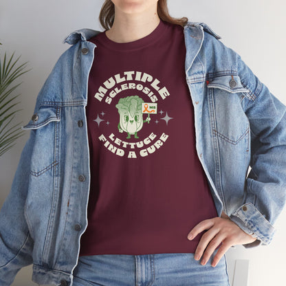 MS Awareness Punny Lettuce Find A Cure - Tee Unisex Adult for MS warriors, supporters, awareness