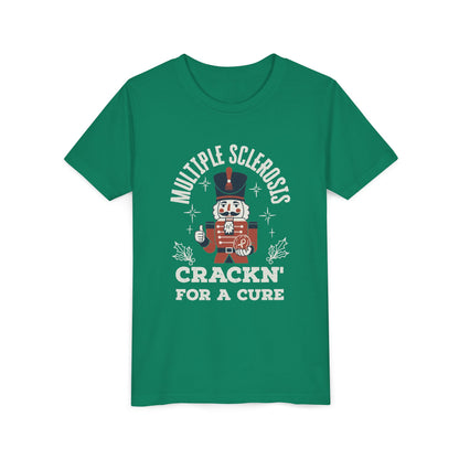 Youth "Crackn' For a Cure" Holiday Short Sleeve Tee for MS Awareness