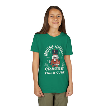 Youth "Crackn' For a Cure" Holiday Short Sleeve Tee for MS Awareness