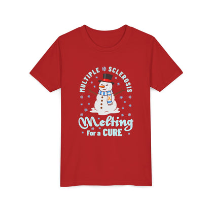 Youth "Melting For A Cure" Short Sleeve Tee for Multiple Sclerosis Awareness