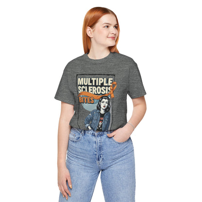 "Multiple Sclerosis Bites" Unisex T-shirt for MS Awareness