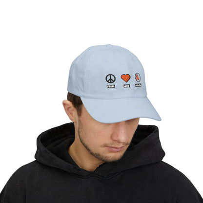 Peace Love CURE MS Dad Cap