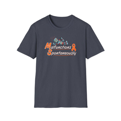 Funny Unisex Softstyle T-Shirt -MS 'Malfunctions Spontaneously' - Casual Wear, Gift for Tech Lovers, Humor Tee, Birthday Present, Geeky [...]