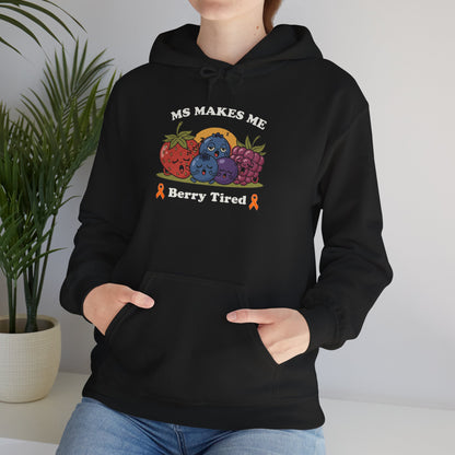 Berry Tired Hoodie - Funny Fruit Sweatshirt, Unisex Apparel, Cute Gift for Fruit Lovers, Cozy Wear, Humor Clothing