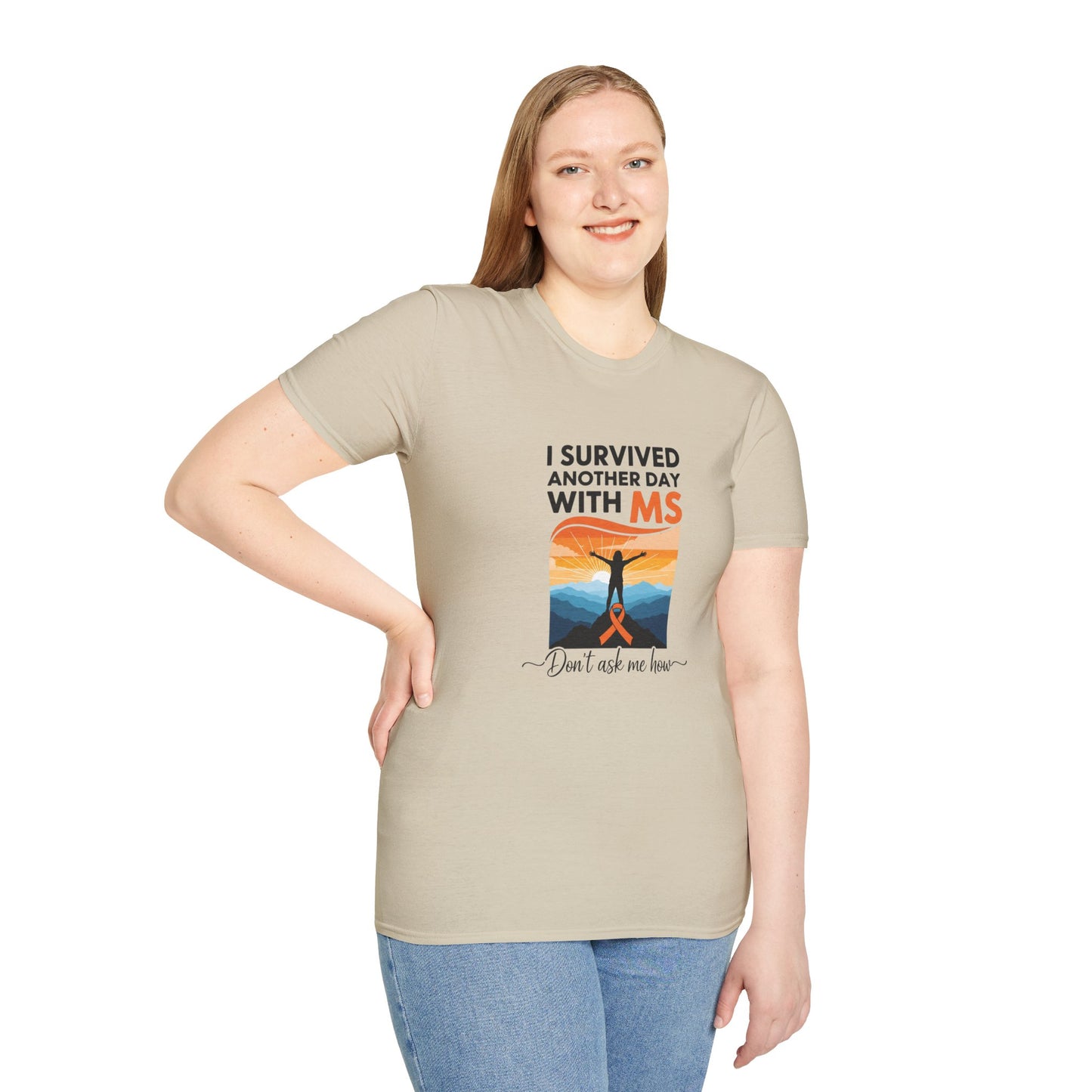 I Survived Another Day with MS T-Shirt | Multiple Sclerosis Awareness Tee | Chronic Illness Warrior Shirt