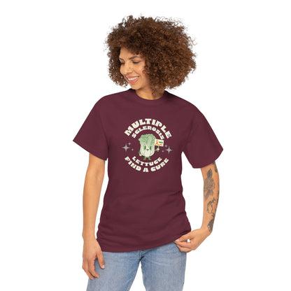 MS Awareness Punny Lettuce Find A Cure - Tee Unisex Adult for MS warriors, supporters, awareness