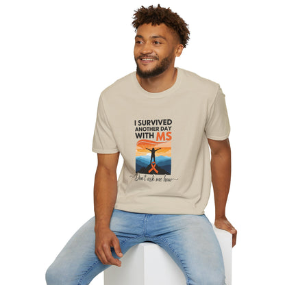 I Survived Another Day with MS T-Shirt | Multiple Sclerosis Awareness Tee | Chronic Illness Warrior Shirt
