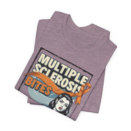 "Multiple Sclerosis Bites" Unisex T-shirt for MS Awareness
