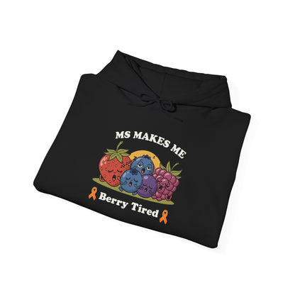 Berry Tired Hoodie - Funny Fruit Sweatshirt, Unisex Apparel, Cute Gift for Fruit Lovers, Cozy Wear, Humor Clothing