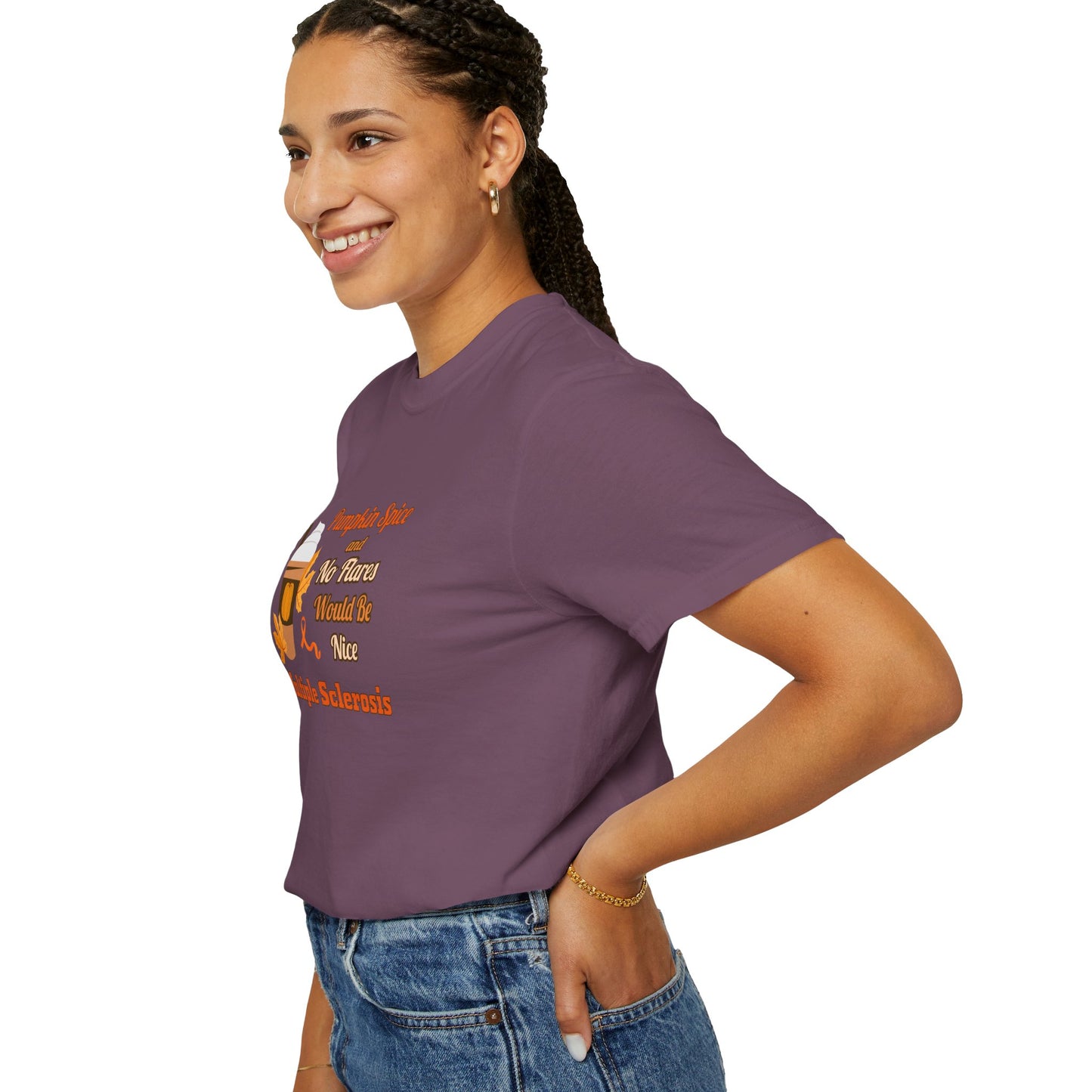 Pumpkin Spice & No Flares Would Be Nice - Unisex Garment-Dyed T-shirt