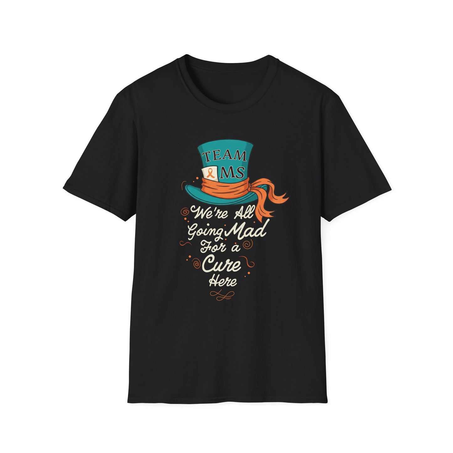 Mad For a Cure T-Shirt, Team MS Shirt, Unisex Softstyle Tee, Cure Awareness Tee, Fun Gift for Alice in Wonderland Fans, Birthday Gift, [...]