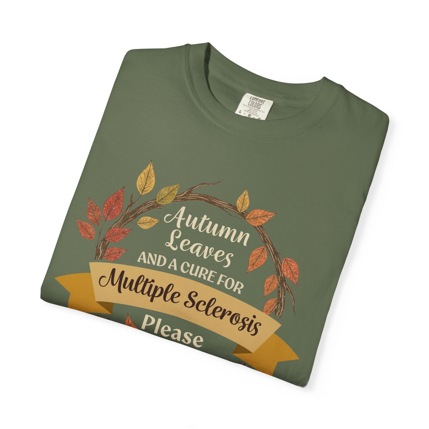 Autumn Leaves Multiple Sclerosis Awareness T-shirt, Unisex Graphic Tee, Fall Fashion, Support MS Research, Gift for Her