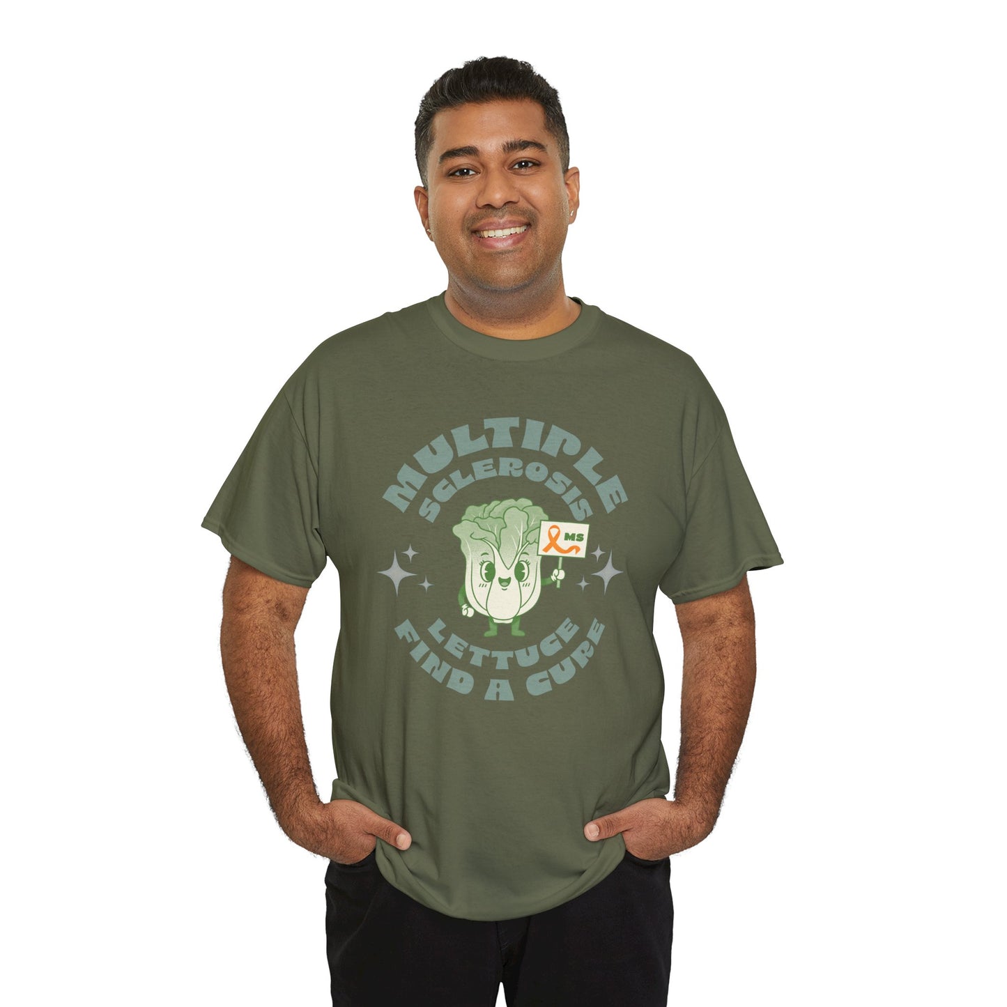 MS Awareness Punny Lettuce Find A Cure - Tee Unisex Adult for MS warriors, supporters, awareness