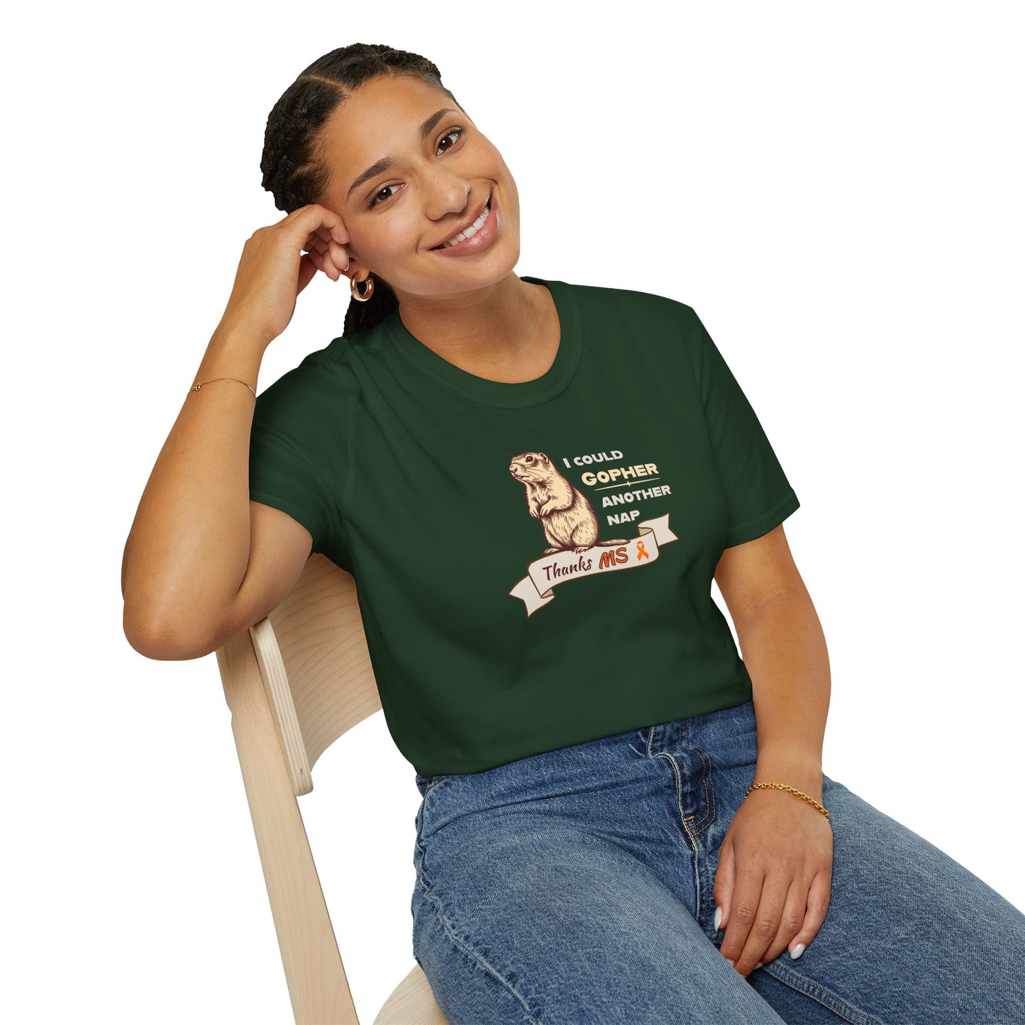 "Gopher a Nap" Unisex Tee: A Humorous Nod to Living with MS