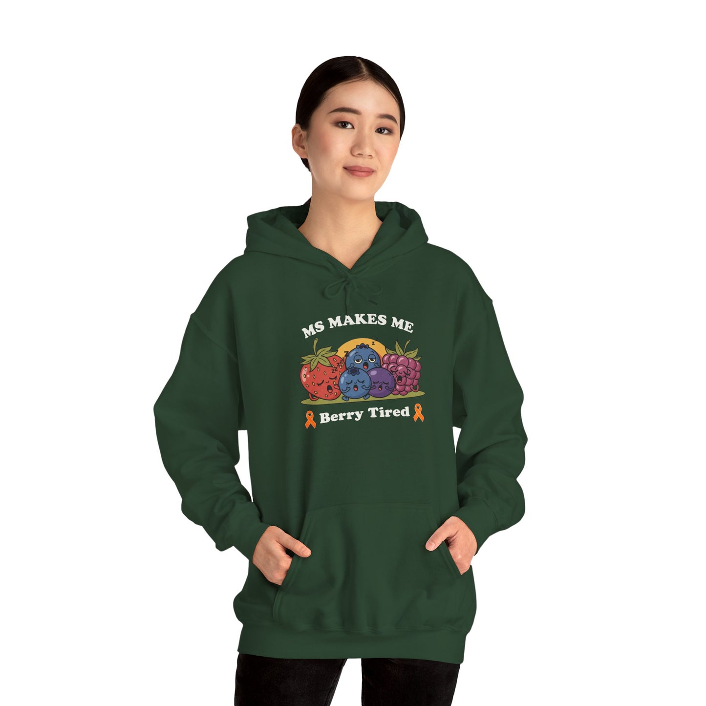 Berry Tired Hoodie - Funny Fruit Sweatshirt, Unisex Apparel, Cute Gift for Fruit Lovers, Cozy Wear, Humor Clothing