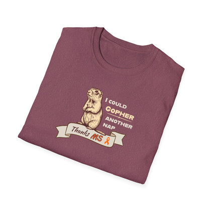 "Gopher a Nap" Unisex Tee: A Humorous Nod to Living with MS